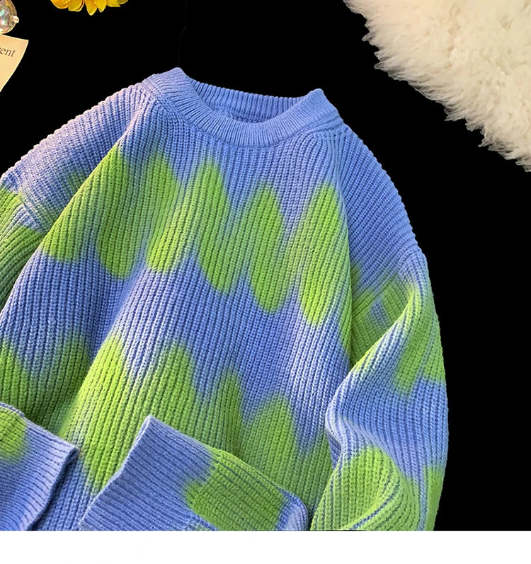 Casual Fashion Men Long Sleeve O Neck Contrast Color Jumper Autumn Winter Warm Knitted Sweater Pullover Plus Size 2024 S70 240812