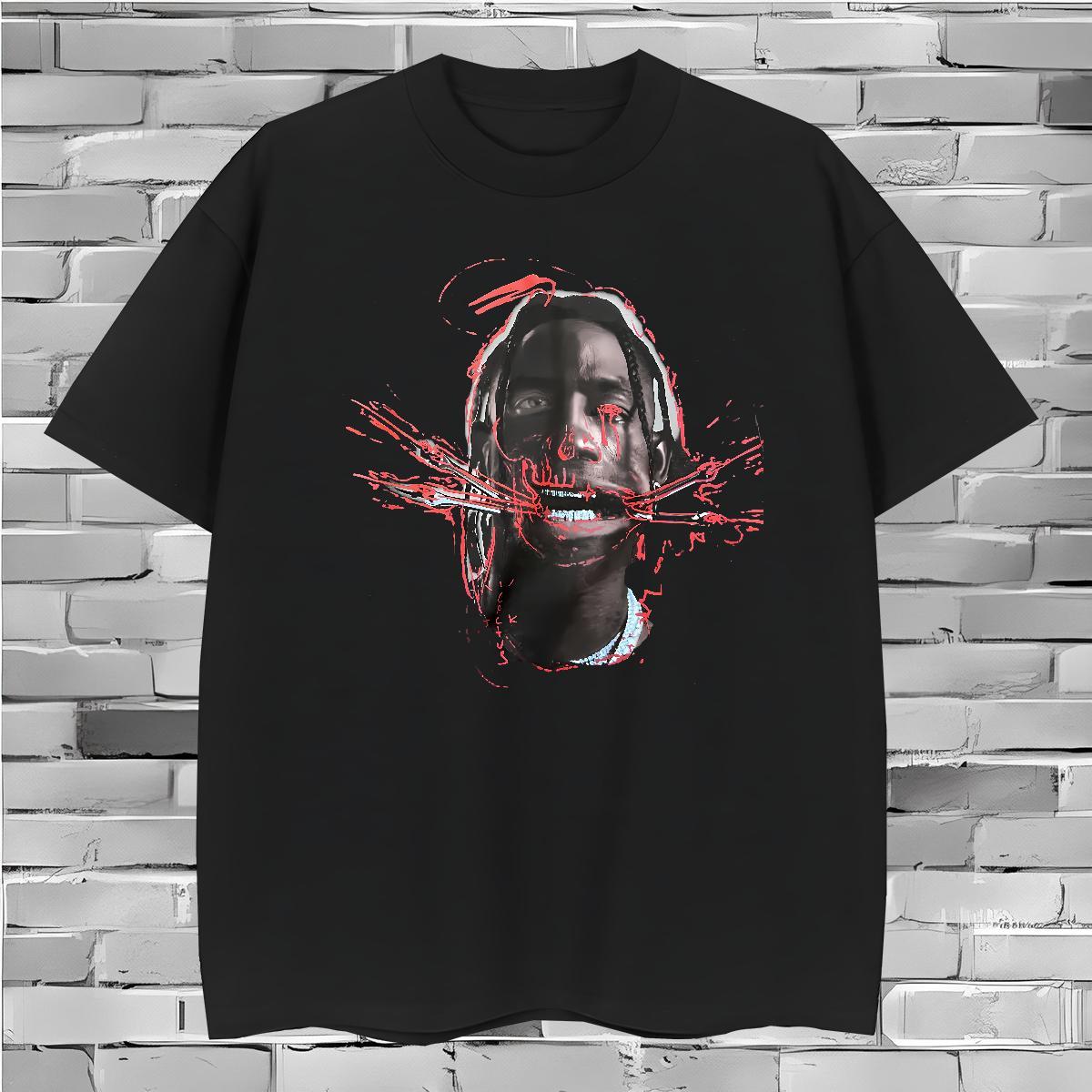 T Shirt For Man 100% Cotton 230g portrait Home Outdoor O-Neck Short Sleeve Plus Size Custom Tshirt for Man Woman Casual New Loose Fit Tops