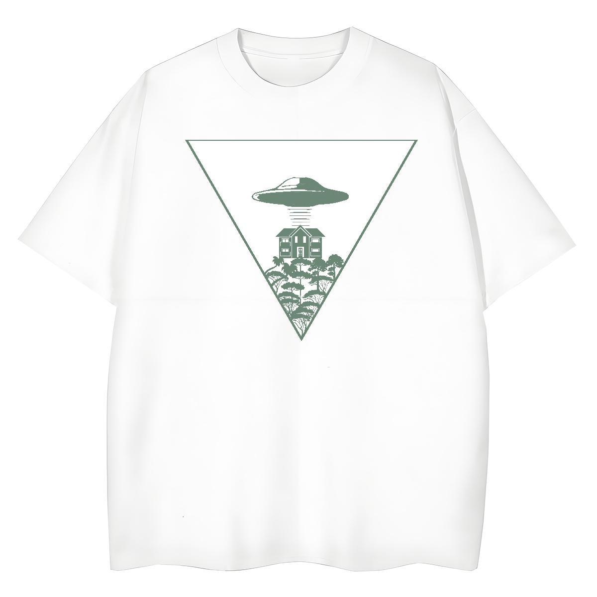 Unisex Men Tops Tees Casual 100% Cotton 230g Skull Pure Cotton ET Man T Shirts 2024 DIY Tshirts