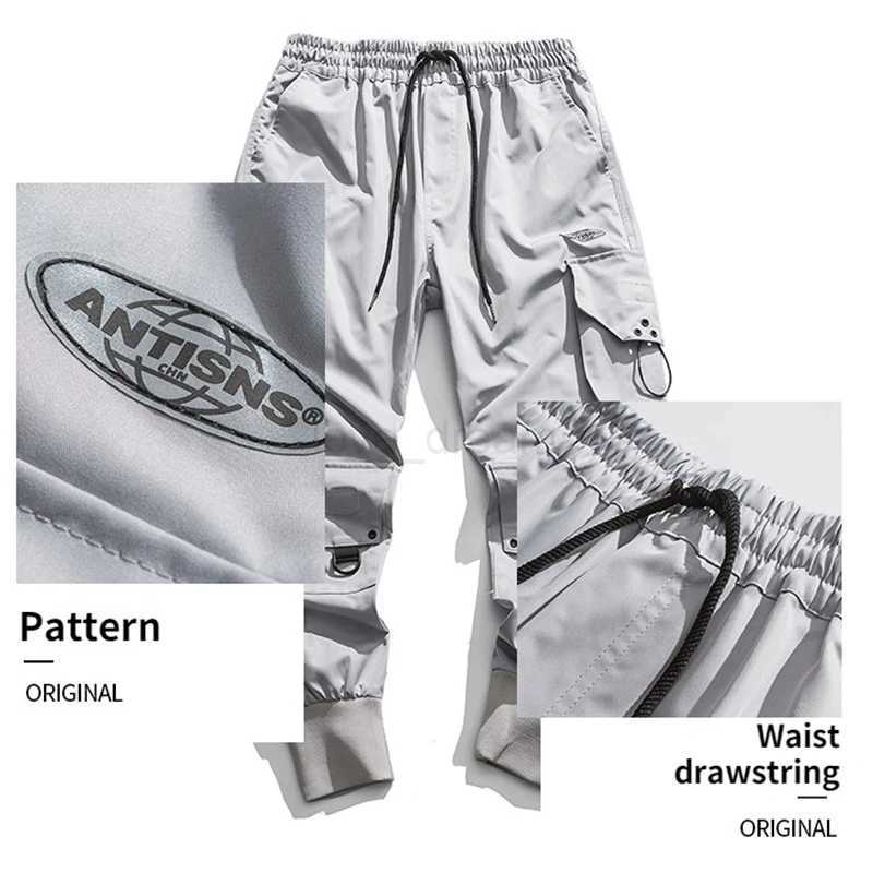 HOUZHOU Black Cargo Pants Men Joggers Hip Hop Techwear Pants Hippie Cargo Trousers for Men Streetwear Plus Size Pockets OversizeXJ240813