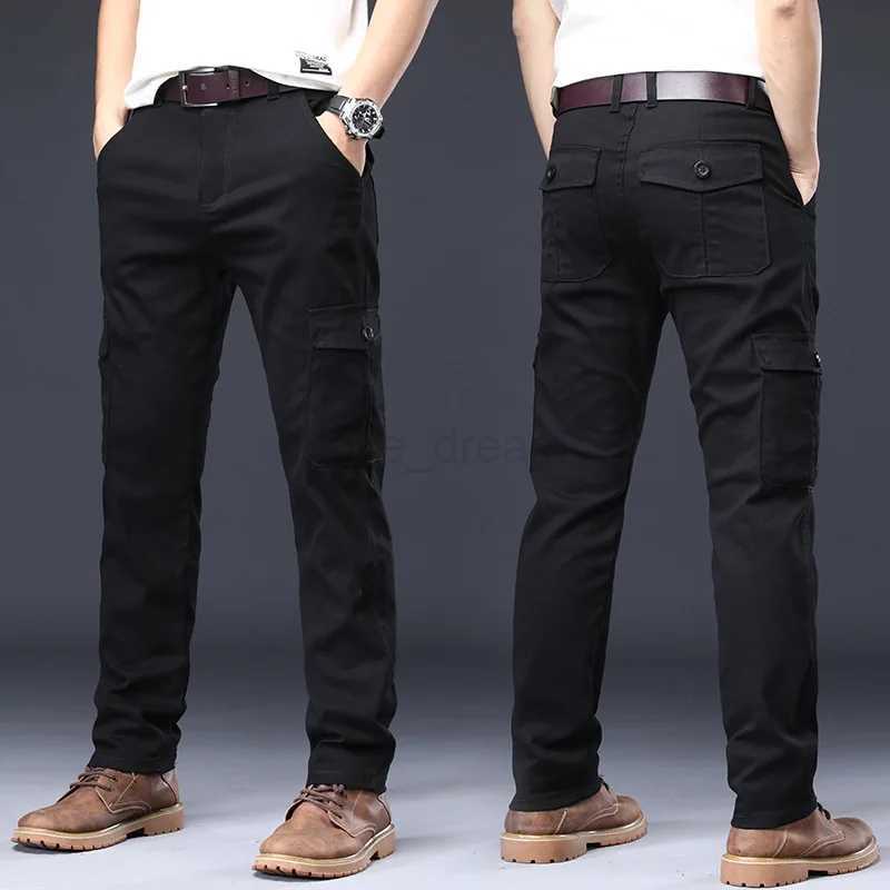 2023 New Mens Cargo Pants Loose Army Tactical Pants Multi-pocket Casual Trousers Pantalon Homme Male Cotton Military OverallsXJ240813