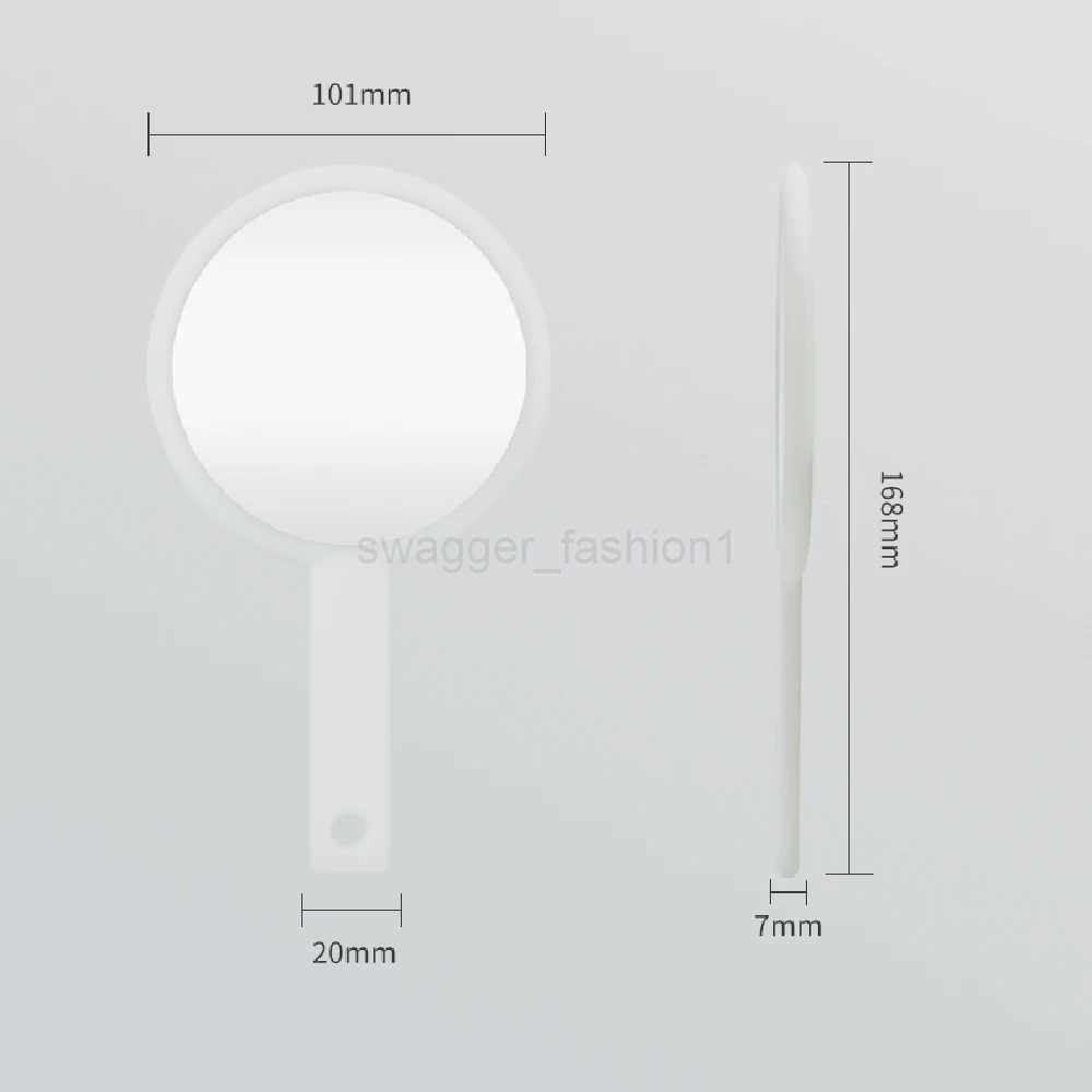 Handheld 1X/5X Magnifying Makeup Mirror Double-Sided Vanity Transparent Hand Mirrors Round Shape for Cosmetic DresserXJ240813