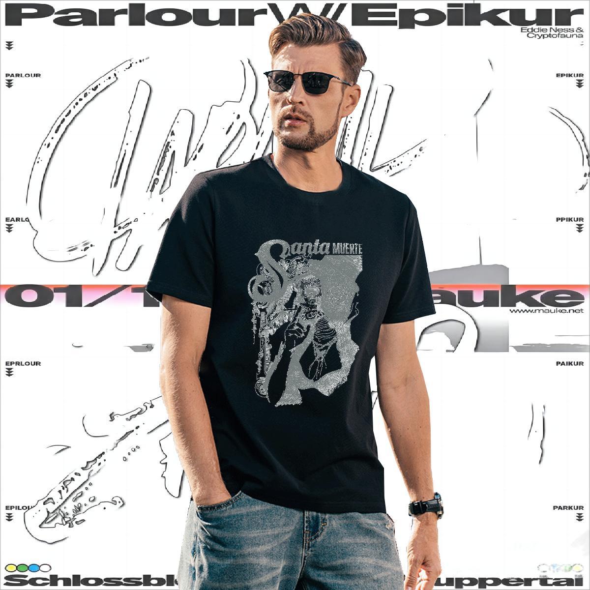 Mens T Shirts 230g 100% Cotton portrait Anime Printing Street Short Sleeve O-Neck White Plus Size Tshirt for Man Woman New Arrival Cool Top Tees