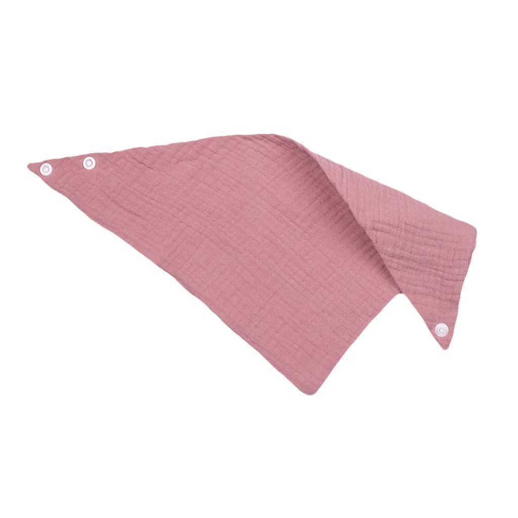 Bibs Burp Cloths New Thin Baby Gauze Triangle Towel with Double-layer Snap Closure Newborn Bib Baby Saliva Towel Baberos Beb BibL4812