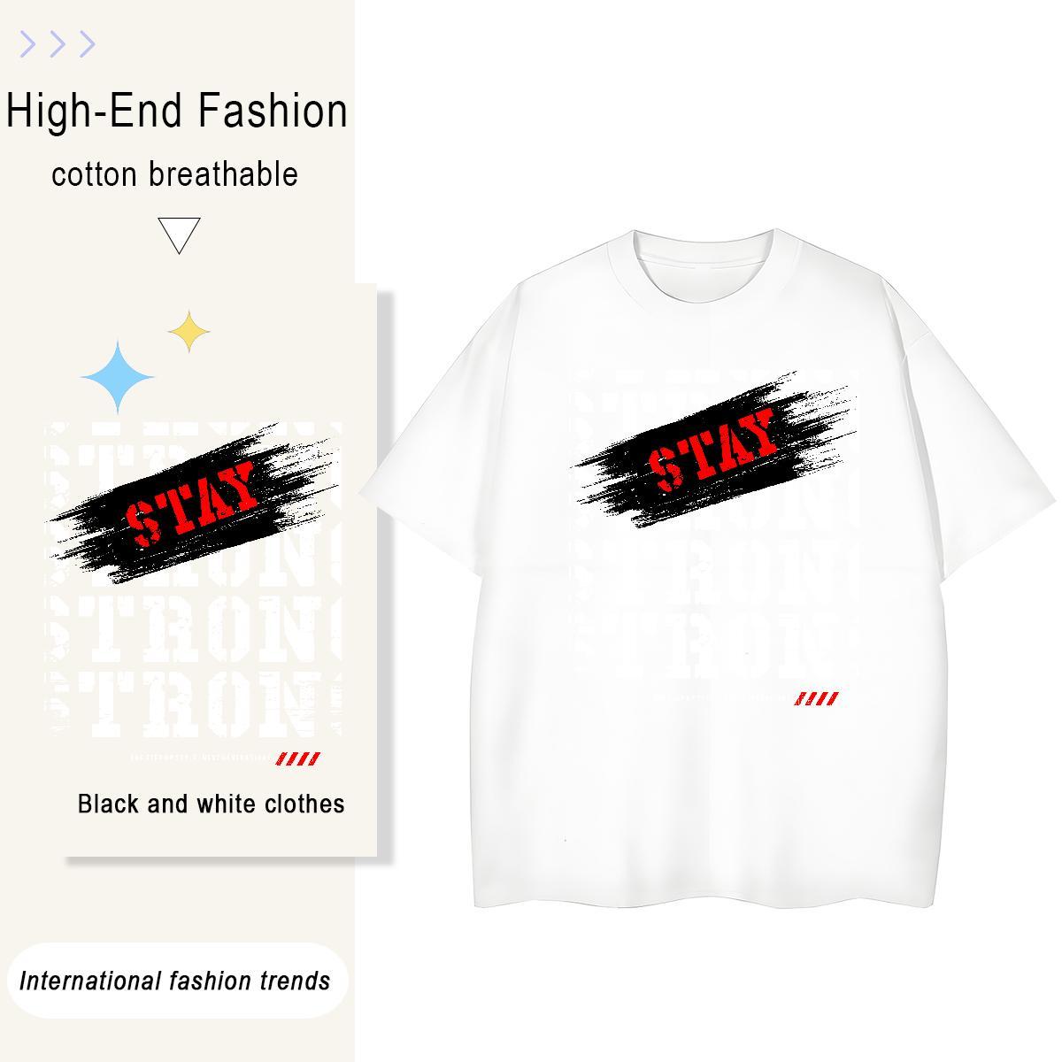 Free Shipping Mens Tshirts Sport 230g 100% Cotton Oversized 4XL Breathable Short Sleeve letter T Shirts Men New Polos