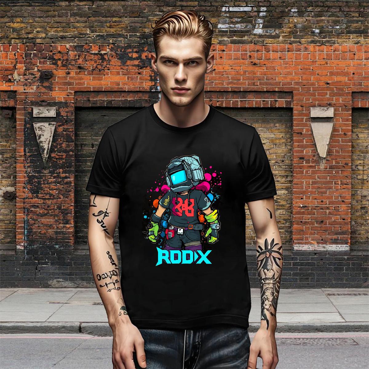 Classic Tshirts Hip Hop 230g Cotton DIY Printed Breathable Soft robot T shirt New Tees