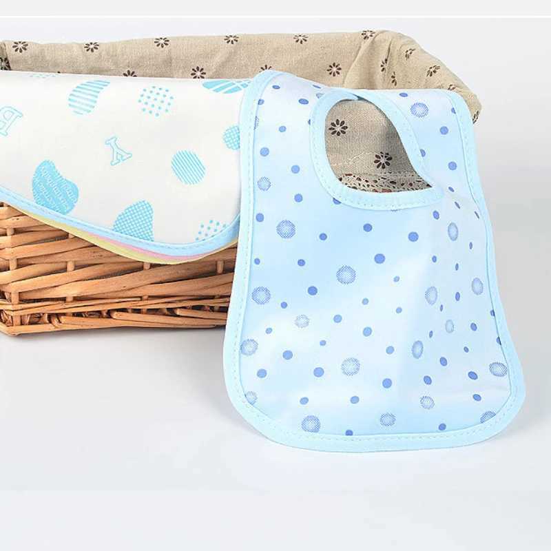 Bibs Burp Cloths Adjustable Waterproof Baby Bibs for Lunch Feeding Saliva TowelInfant Burp Cloths Feeding Waterproof Spit Towel BibL4812