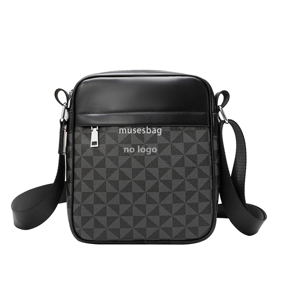 Cross-border explosive men's leather crossbody bag fashion vertical shoulder bag mobile wallet key bag everything small bag
