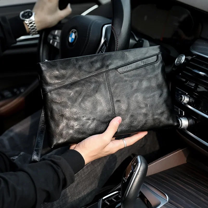 Home>Products>Mens Long Sleeve Bag>Genuine Leather Mens Envelope Bag 240812