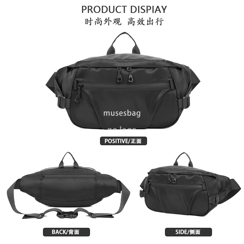Chest bag waterproof crossbody bag Large capacity men's waist pack multi-functional casual chest mobile phone single shoulder sports body bag for