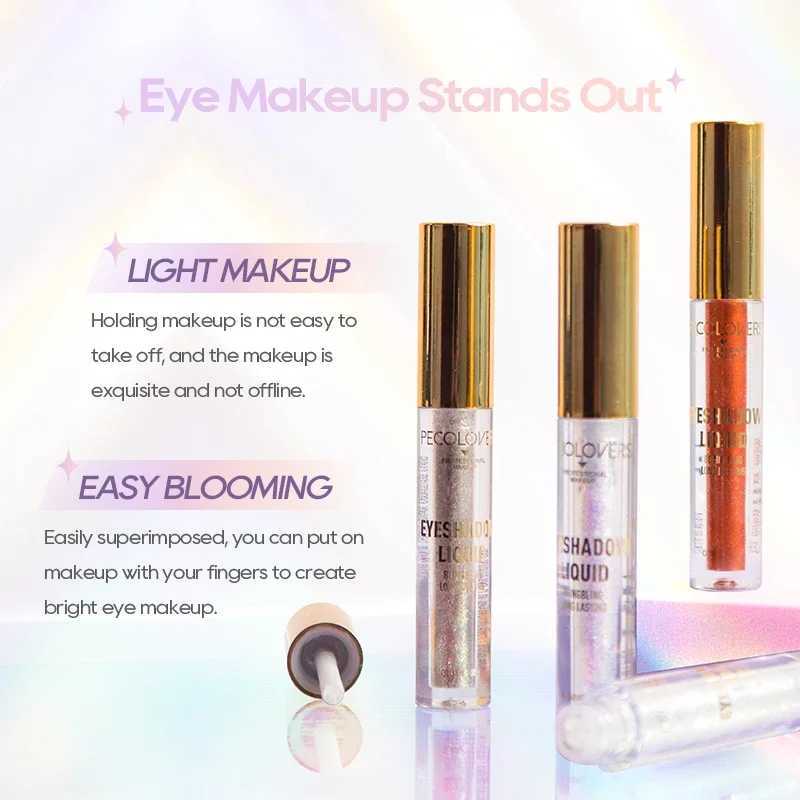 1 piece of eye shadow shimmer and shiny waterproof sequin liquid glitter high gloss eyeliner party cosmetics W240812