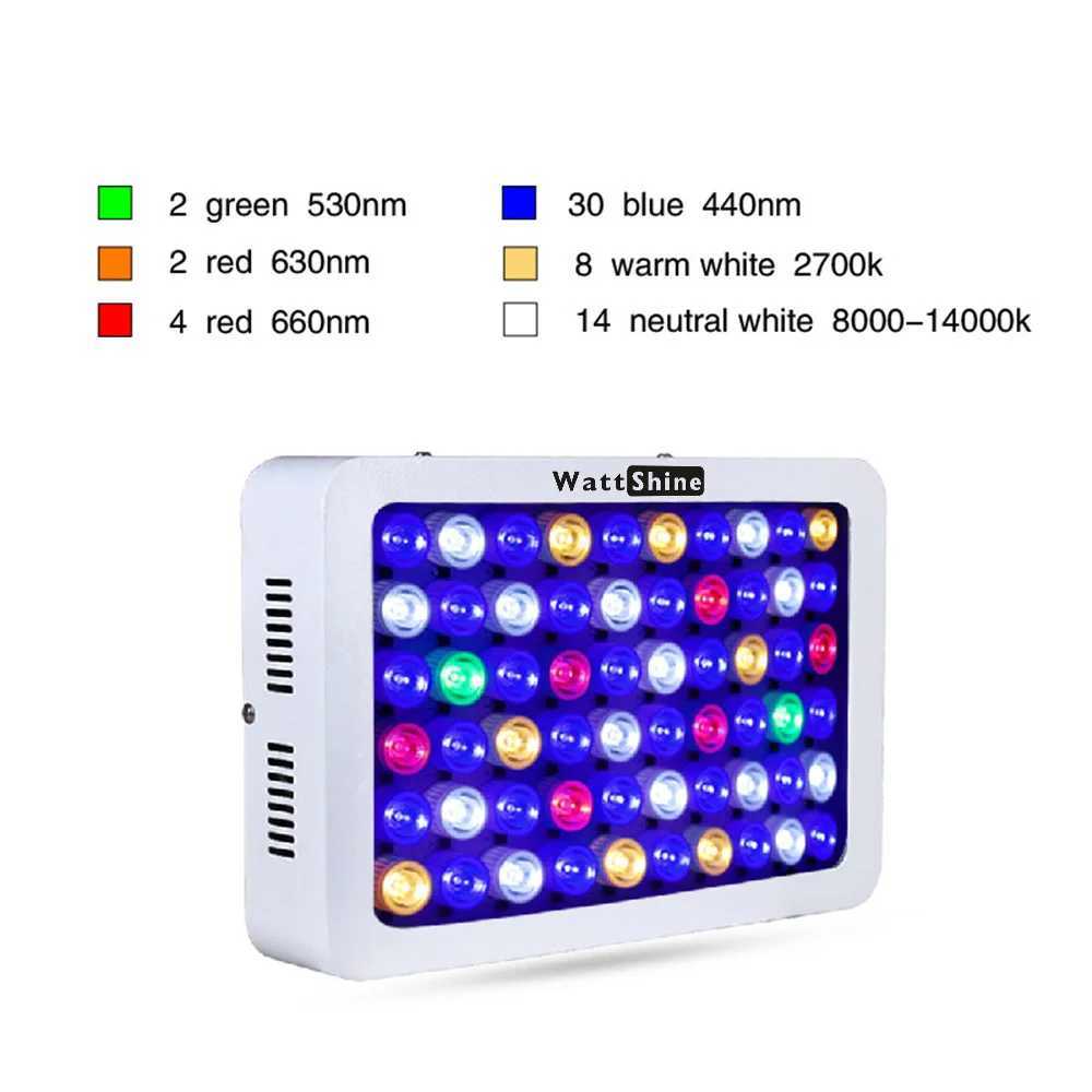 Dimmable LED Aquarium Lights 180W 140W Fish Tank Light For Freshwater Saltwater Aquarium Marine Reef Coral Lighting Decoration Y240813