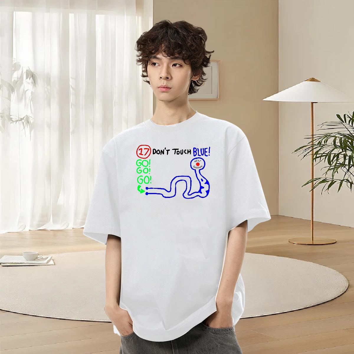 Unisex Men Tops Tees Sports Casual 230g 100% Cotton Skull Breathable Soft cartoon T Shirts Men Stylist Polos