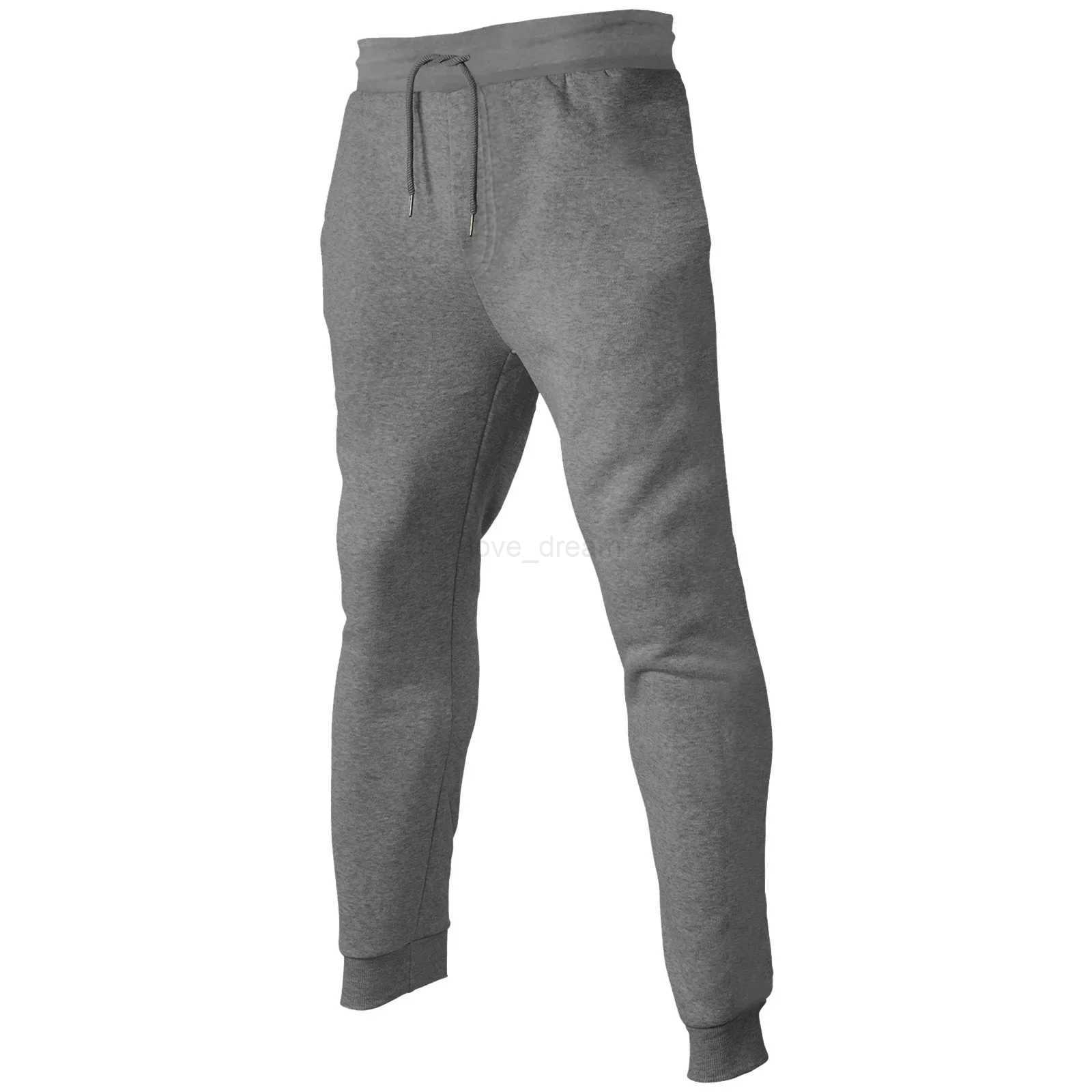 Mens Sport Pants Sweatpants Tracksuit Slim Fit Gym Workout Joggers Bodybuilding Trousers Casual Drawstring Sweatpants Plus SizeXJ240813
