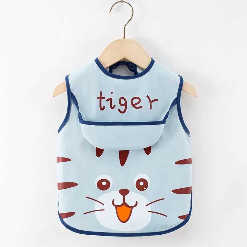 Bibs Burp Cloths 2PCS/1PCS Eating Feeding Smock Baby Toddler Apron Bibs Waterproof Adjustable Size Girls Boys Newborn Stuff 1-4 YearsL4812