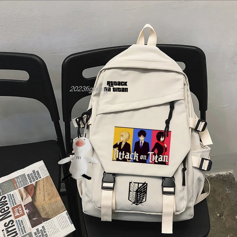 Attack Titan Backpack Travel Student College Unisex School Bag Cool Laptop Mochila Fashion for Men and Women 240813