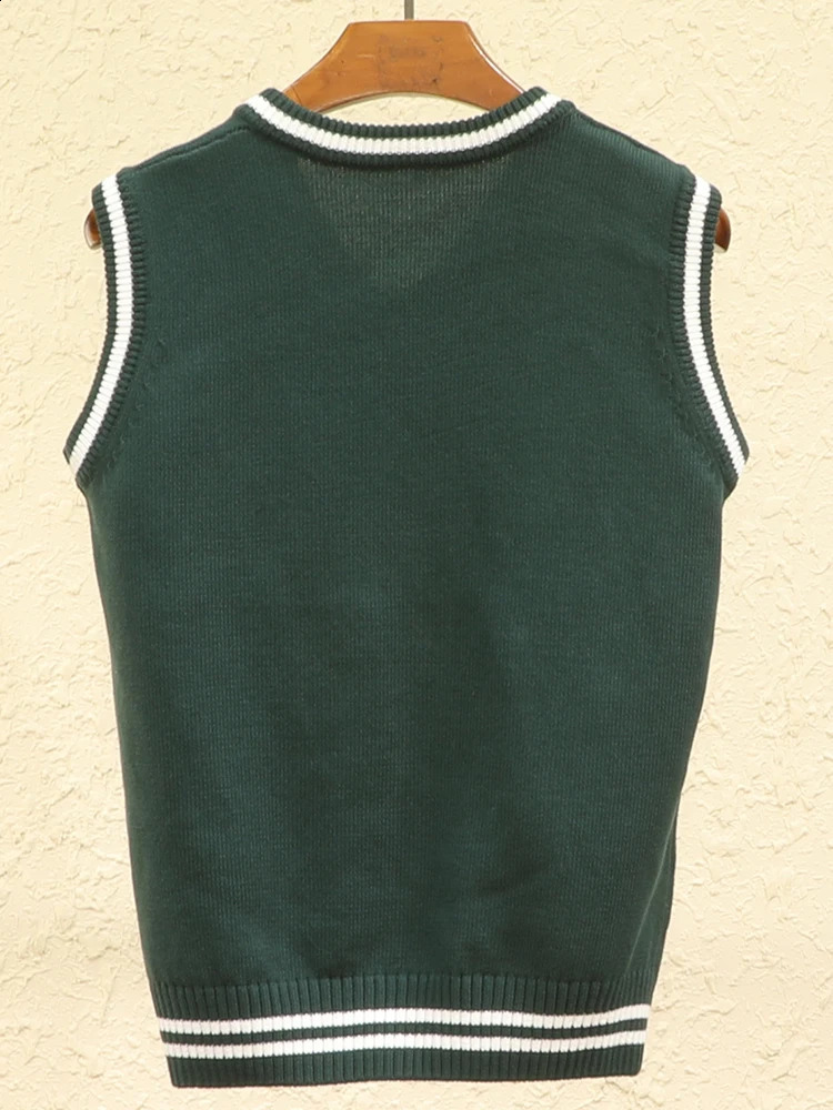 Tops Preppy Style Womens Vest Cropped Sweater Sweaters Clothing Blouse Pullover Warm Korean Padded Woman Female Sleeveless 240812