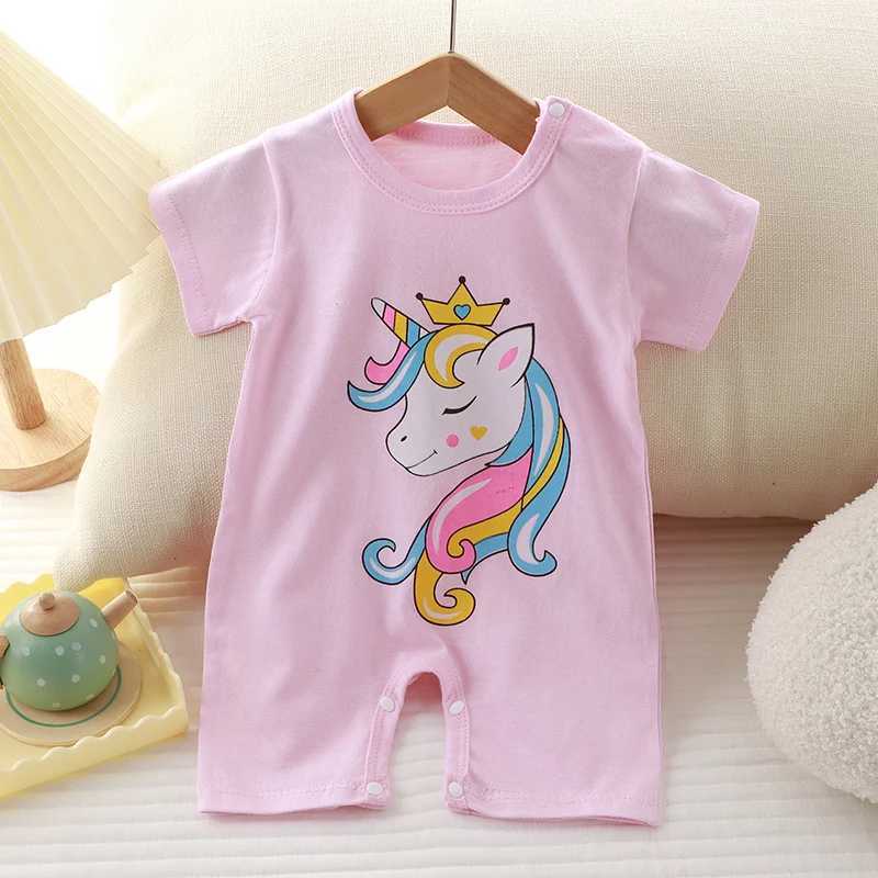 Baby boys and girls letter printed tight fitting jumpsuit clothing baby boys and girls W240812