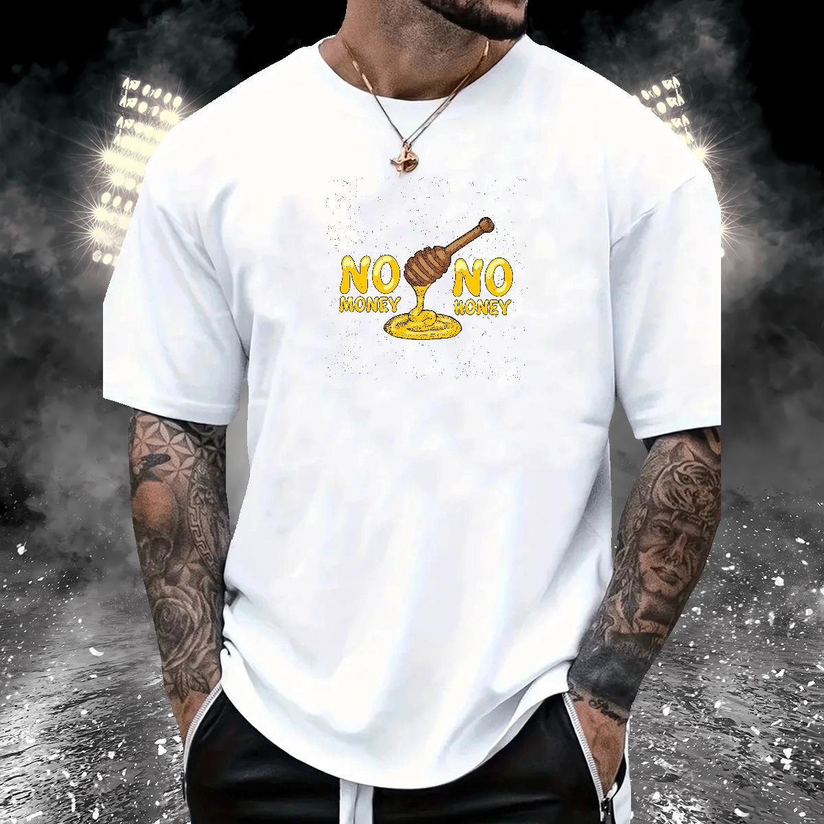Brand letter T-Shirts for Men Street Men Tops Tees 230g Pure Cotton 2024 Designer Crew Neck Breathable Cartoon Printing L-4XL Top Tees