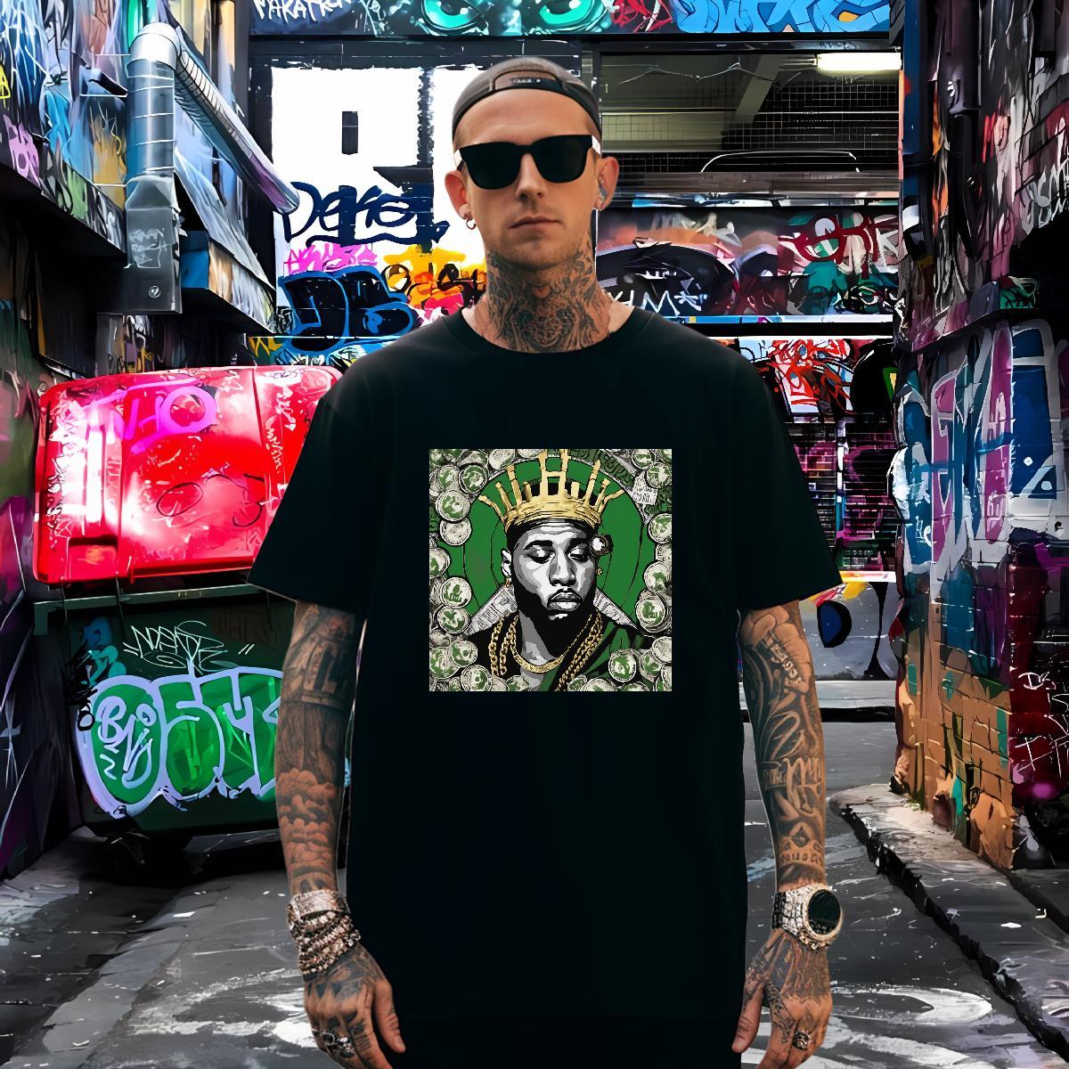 Designer cash Mens T Shirts Street wear Hip Hop Men Tops Tees 100% Cotton 230g 2024 Breathable Crew Neck Custom Printed Tee Shirt