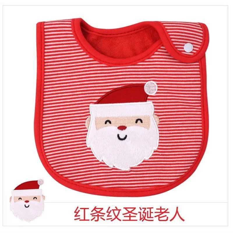 Bibs Burp Cloths Soft Baby Bibs Saliva Towel 3 Layers Baby Girls Cotton Bibs Christmas New Year Little Boys Waterproof Infant Burp ClothsL4812