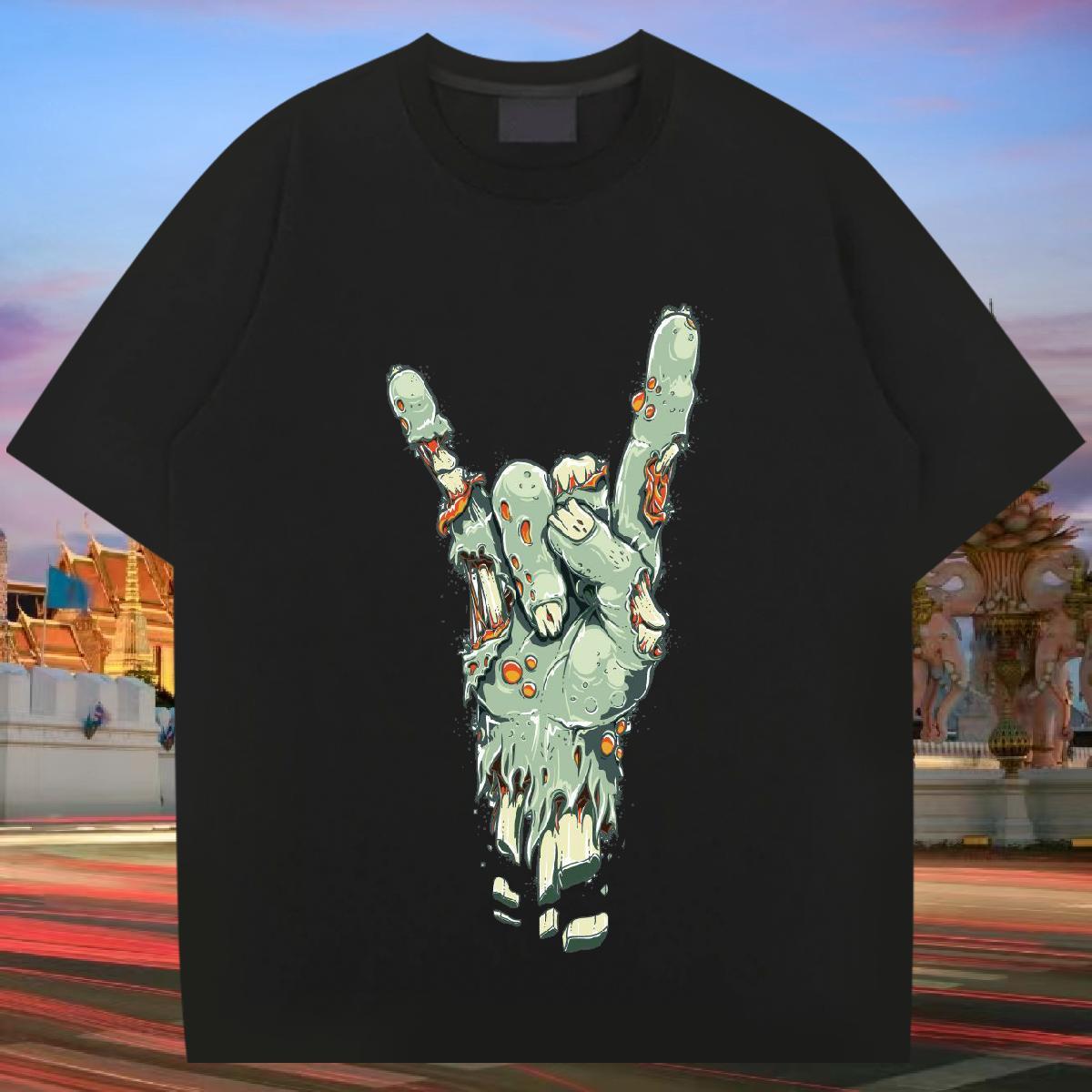 T-Shirts 100% Cotton 230g hands Spring Summer Pure Cotton Customized Print Men Tops Tees New Arrival Brand Tshirts