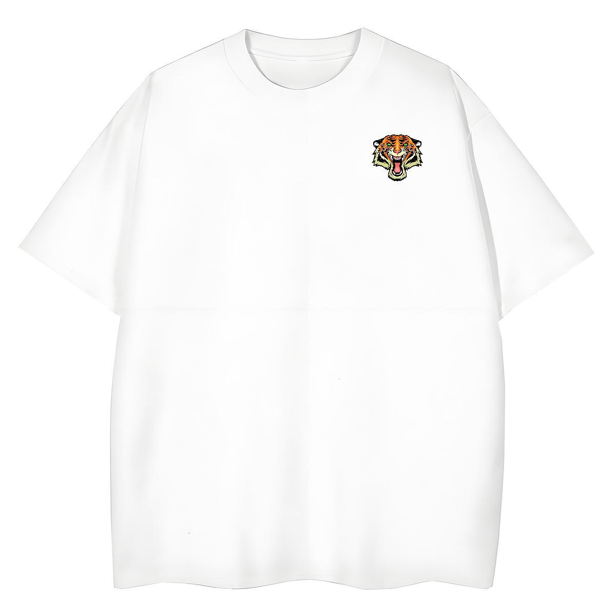 T shirt 230g 100% Cotton ferocity Casual Beach O-Neck Short Sleeve Oversized 3XL 4XL Mens Tshirts Classic Casual Unisex Tops