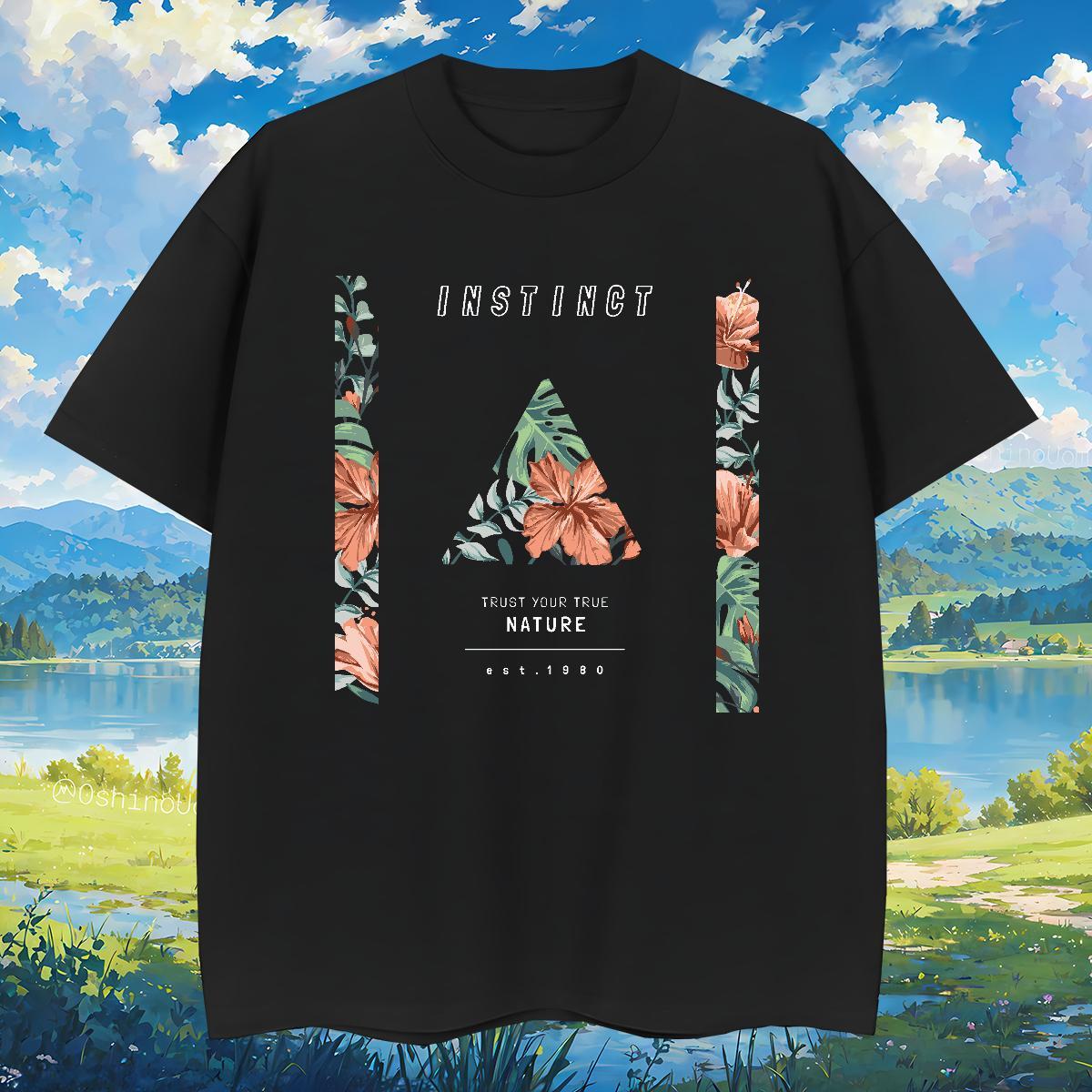 T-Shirts 100% Cotton 230g flower High Street Hip Hop Short Sleeve O-Neck Custom Big Size Men Tshirts Fashion Designer Comfortable Tops