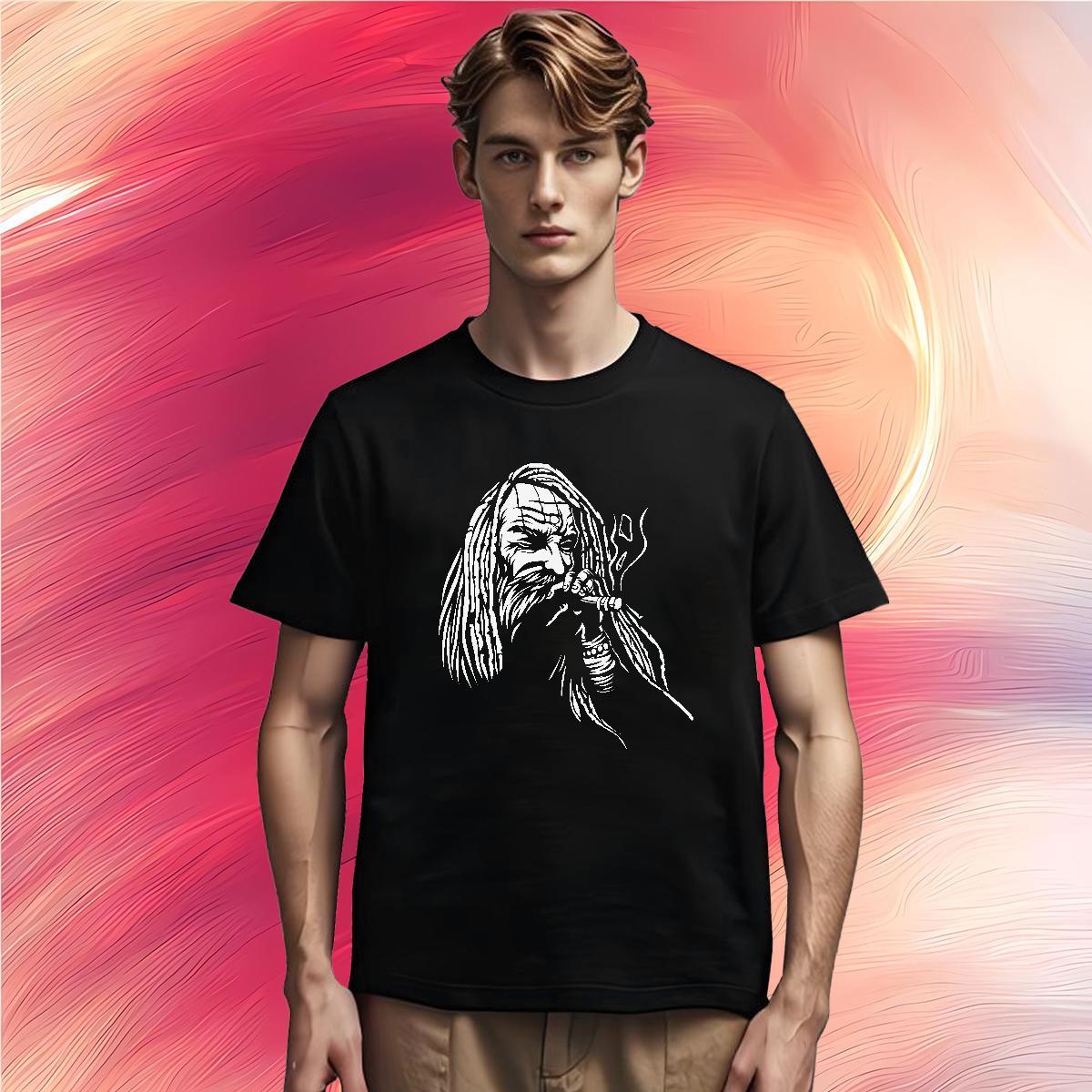 Man T Shirts 100% Cotton 230g painting Anime Printing Street Short Sleeve O-Neck Cartoon Print Tshirts Classic Casual Wholesale Tops