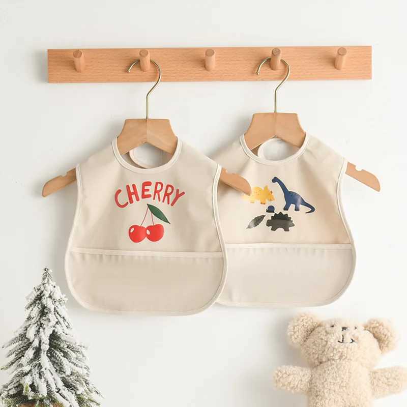 Bibs Burp Cloths New Waterproof Sleeveless Baby Bibs Cute Cartoon Washcloth Feeding Apron Bib Soft Burp Cloth For Toddler Boys Girls Bandana BibsL4812