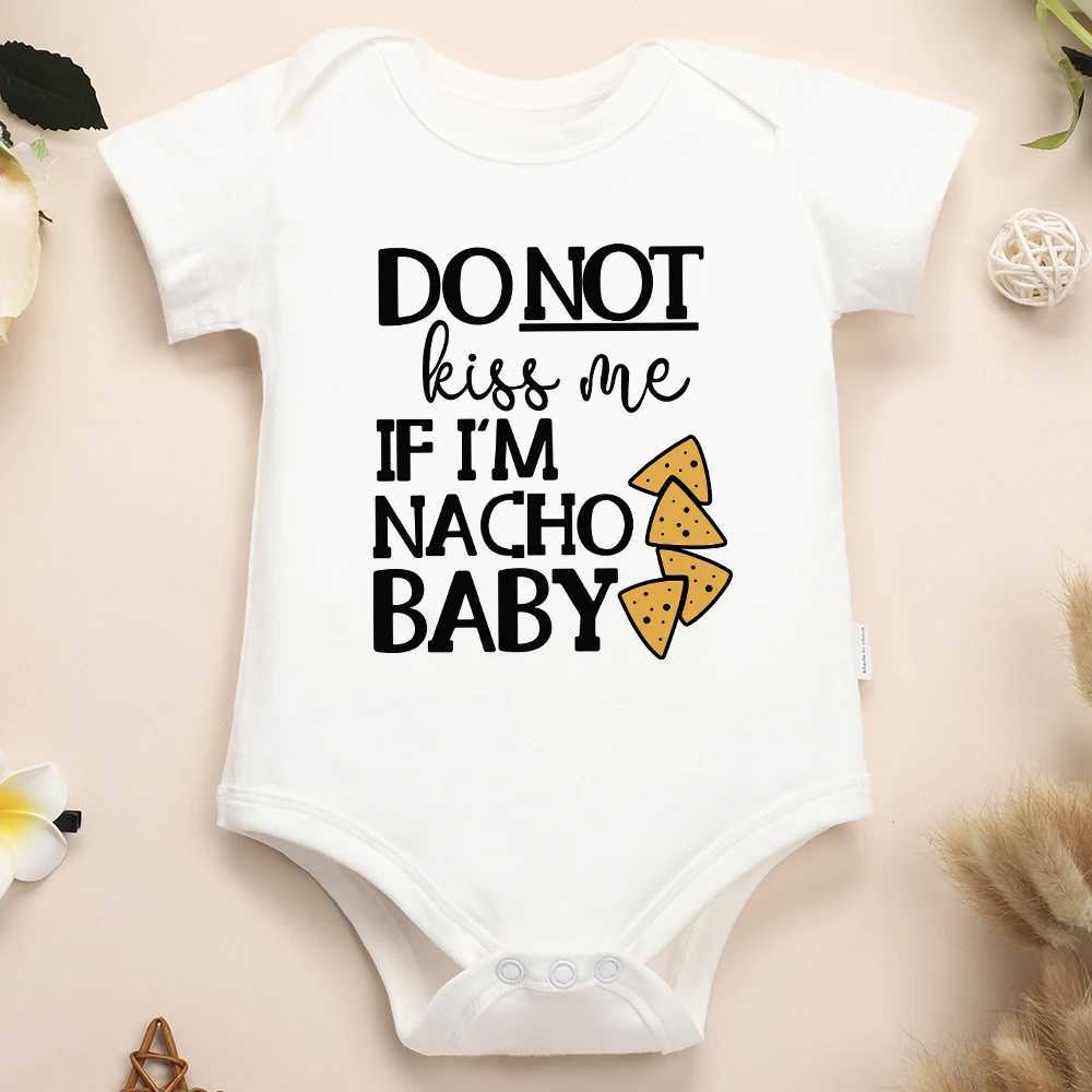 Nacho Baby Fun Newborn Boys Clothing American Style Cute Harajuku 100% Cotton Baby Girls Onesie Popular New Creative Tight Clothes W240812
