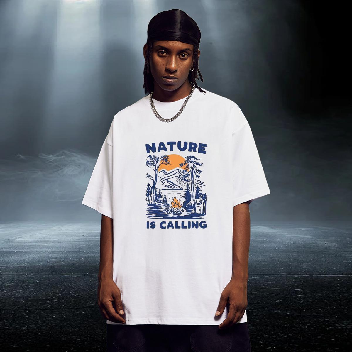 Cool Design Mens Tshirts Casual 230g 100% Cotton DIY Printed O-Neck Short Sleeve mountains Men T Shirts Casual New Clothings