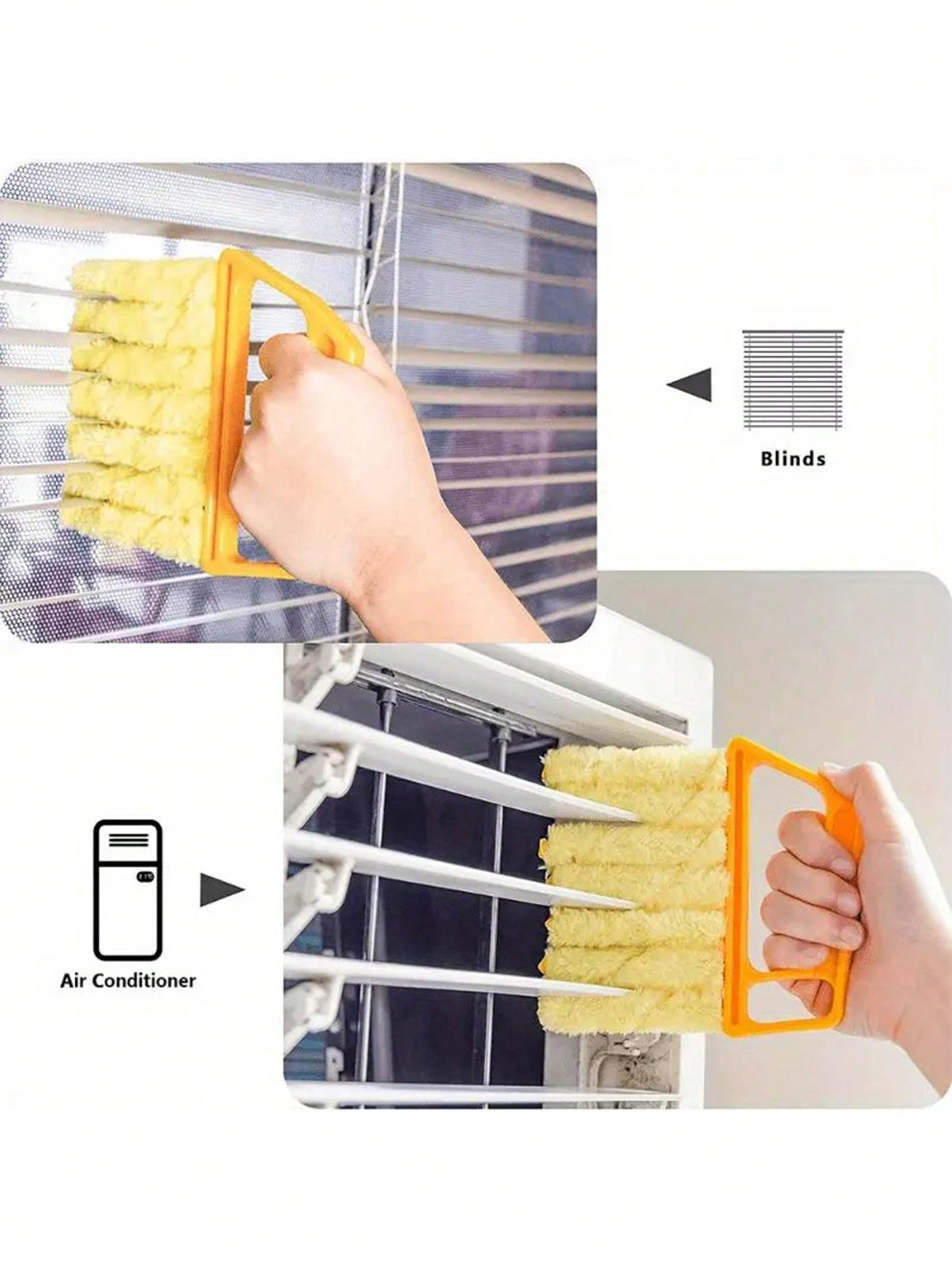 1pcs car cleaning brush air conditioner outlet dust removal brush car seat gap cleaning tool car interior with handle removable washable cleaning brus