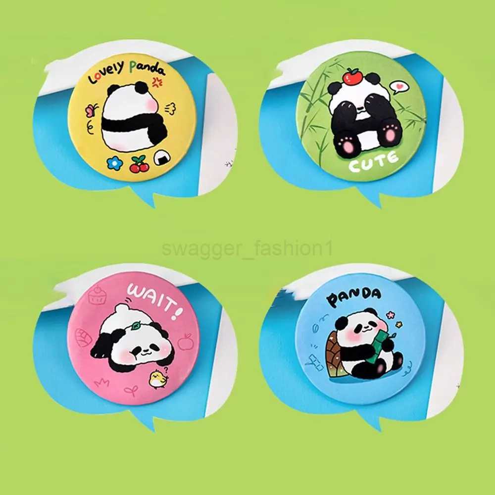 Durable Mini Panda Small Mirror Portable Compact Makeup Mirror Single-sided Creative Pocket Mirror Travel AccessoriesXJ240813