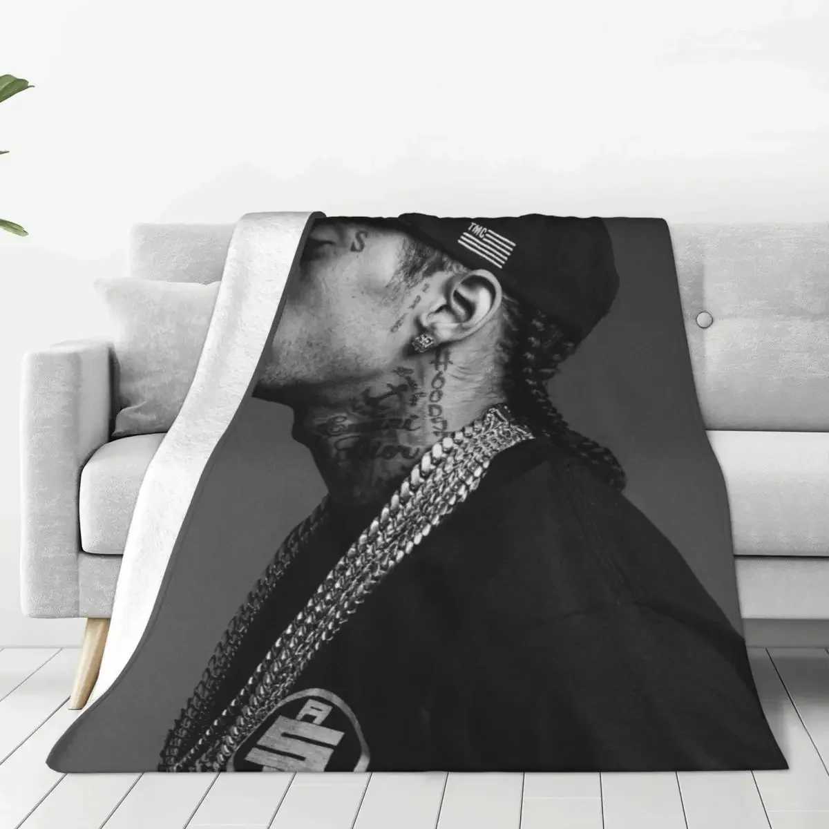 N-Nipsey Hussles Soft Warm Blanket Hip Hop Singer Travelling Bedding Throws Spring Novelty Flannel Bedspread Sofa Bed CoverXJ240813