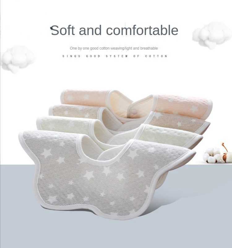 Bibs Burp Cloths New Baby Saliva Towel Waterproof Octagonal Saliva Towel Baby Products 360 Snap Button Petals Newborn Bib Baby ProductsL4812