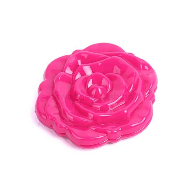 Mini Mirror Retro Rose Flower Portable Small Pocket Makeup Mirror Double Sided Hand Mirrors Compact Cosmetic Beauty Tool ToiletXJ240813
