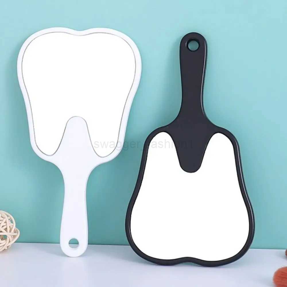 Dental Mirror Plastic Handle Mirror High-definition Cosmetic Mirror Portable Small Mirror Can Be Hung Hand-held Mirror for WomenXJ240813