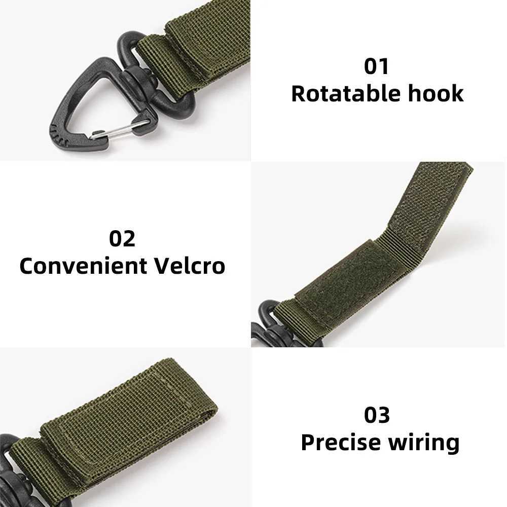 Outdoor nylon Molle tactical backpack buckle key hook webbing buckle system belt buckle suspension camping climbing accessories W240807