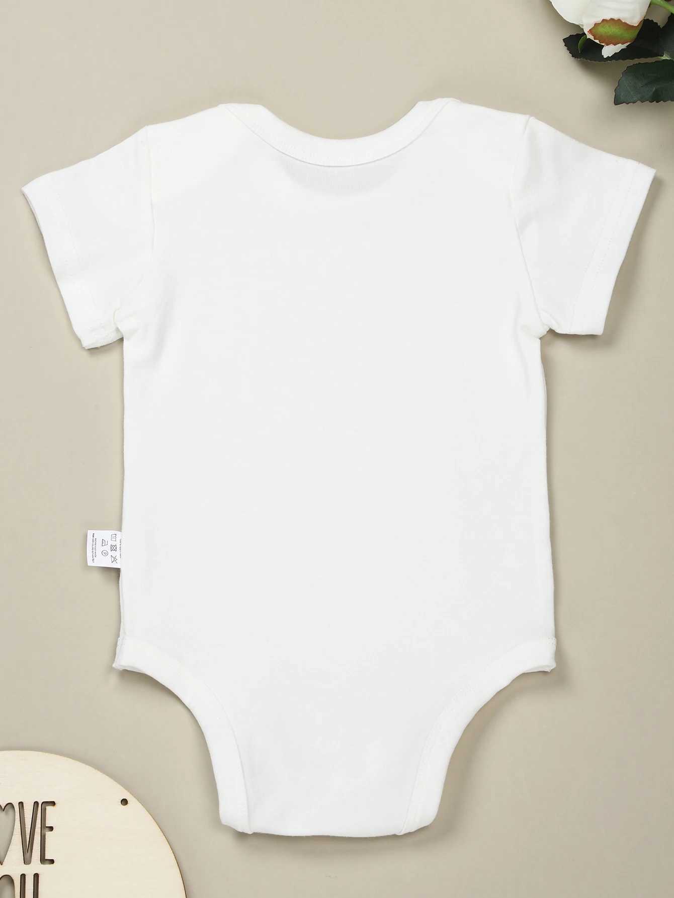 Interesting newborn boy tight fitting pajamas sleeping out of stock pattern creative new cute girl clothing cotton friendly Onesie W240812
