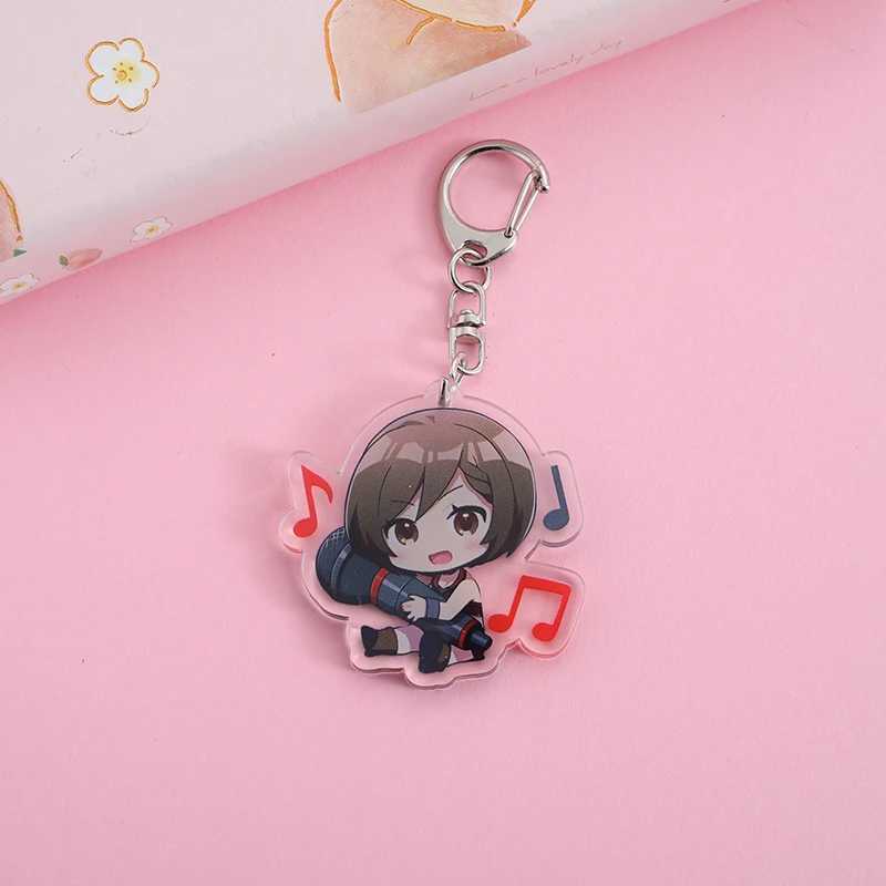 Acrylic Keychain cartoon Character Decorative Keybag Pendant Clothing Accessories W240808