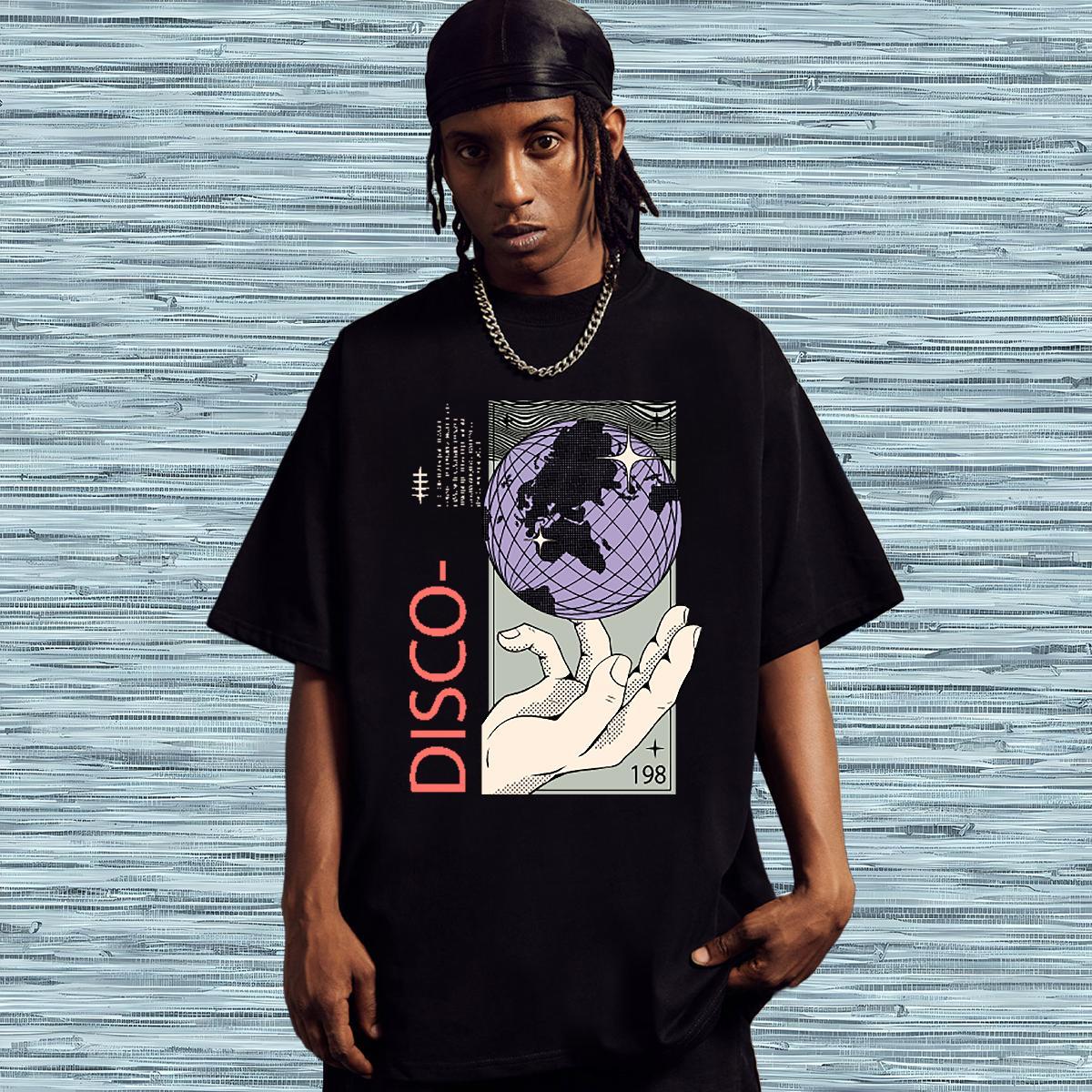 T Shirts Men 100% Cotton 230g hands Hip Hop Street Round Neck Short Sleeve Custom Big Size Couples T Shirts Fashion New Unisex Tshirts