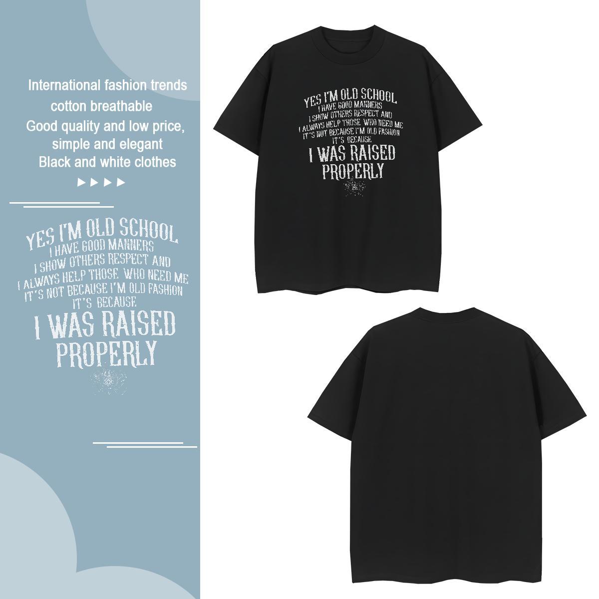 Designer letter T Shirt For Man Hip Hop Street Couples T Shirts 230g 100% Cotton Free Shipping O-Neck Short Sleeve Plus Size Custom Clothes