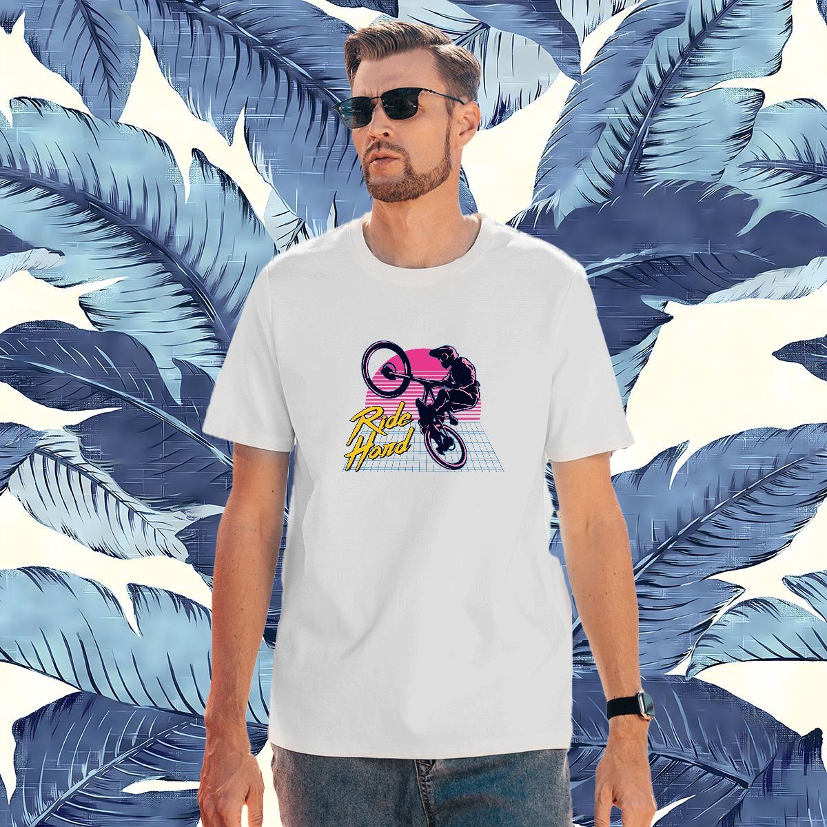 Cool Design Motorcycle Mens T Shirts Hip Hop Street Tshirts 230g Pure Cotton Factory Direct Breathable Short Sleeve DIY Clothings