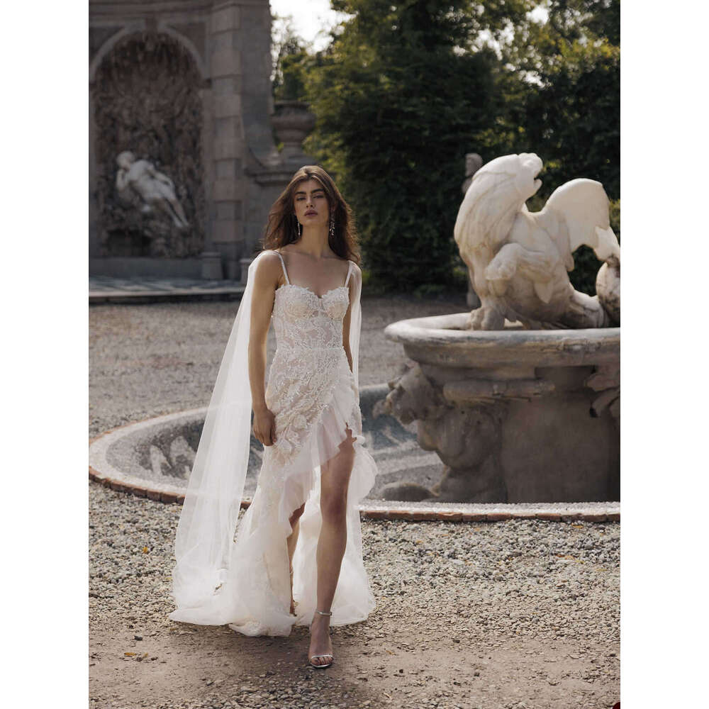 A Modern E Gown Wedding Dresses Sleeveless Wers Pattern Lace Bridal Gowns Big Vestidos De Novia Custom Size Colour S 6660311