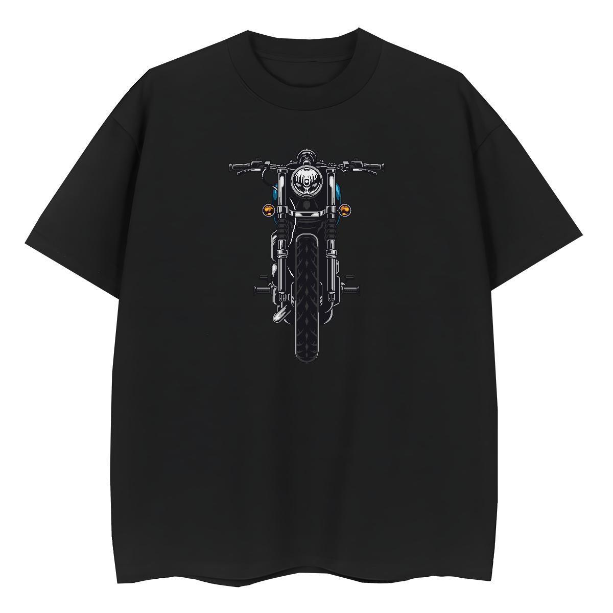 TOP Quality Tshirts Home Outdoor 230g Cotton White Plus Size Breathable Soft Motorcycle T Shirt For Man DIY Tops Tees