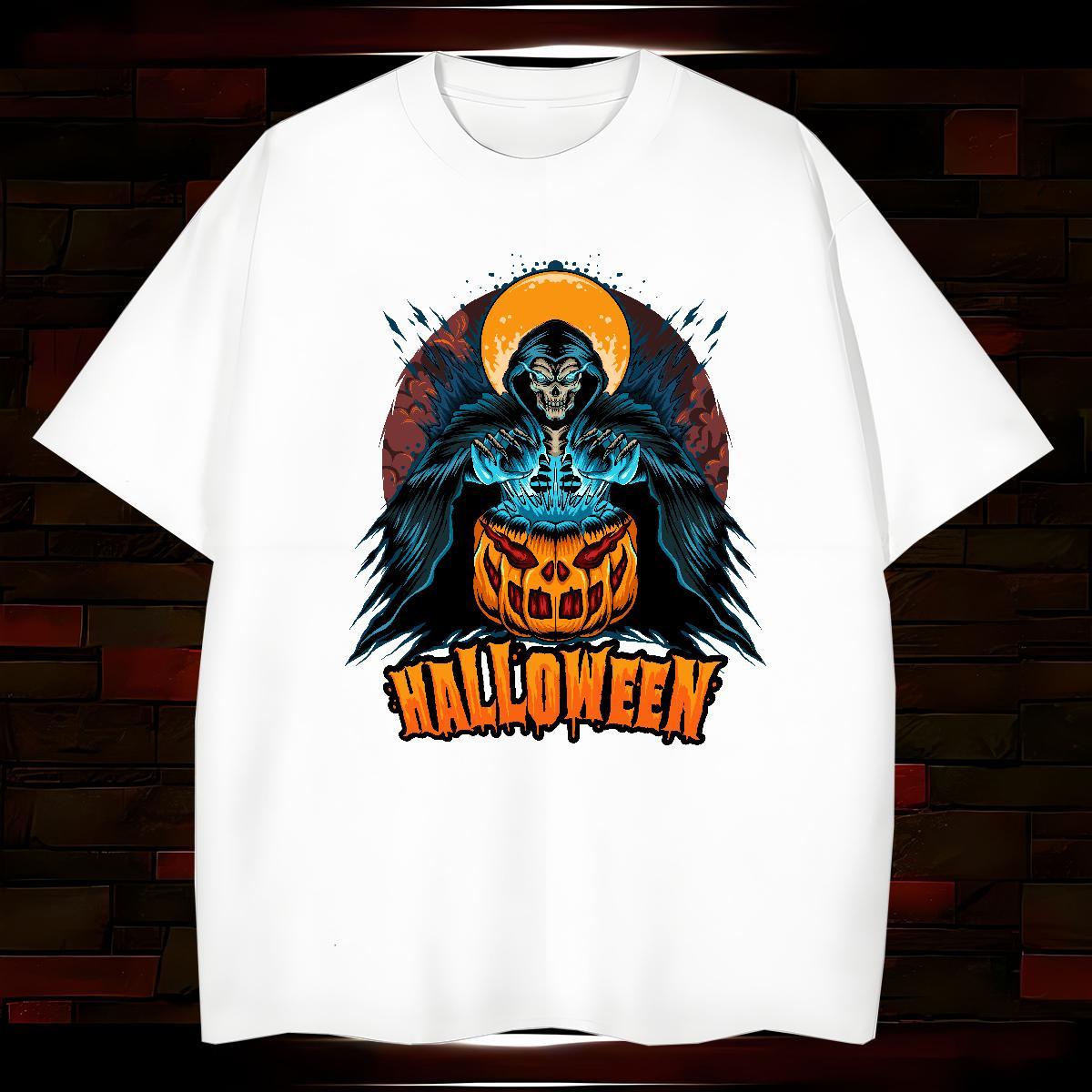 Men T Shirts 230g 100% Cotton pumpkin Sports Casual Breathable Crew Neck DIY Logo Oversized Men Tops Tees Fashion Design TOP Quality Polos