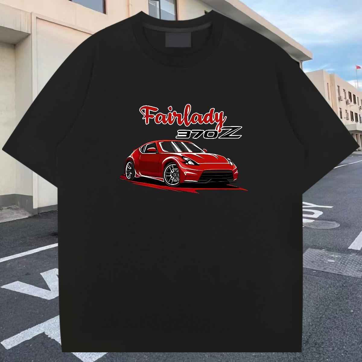Loose Fit Men Tshirts Daily Outfit 100% Cotton 230g Custom Big Size Crew Neck Breathable car T-Shirts for Men DIY Customized Polos