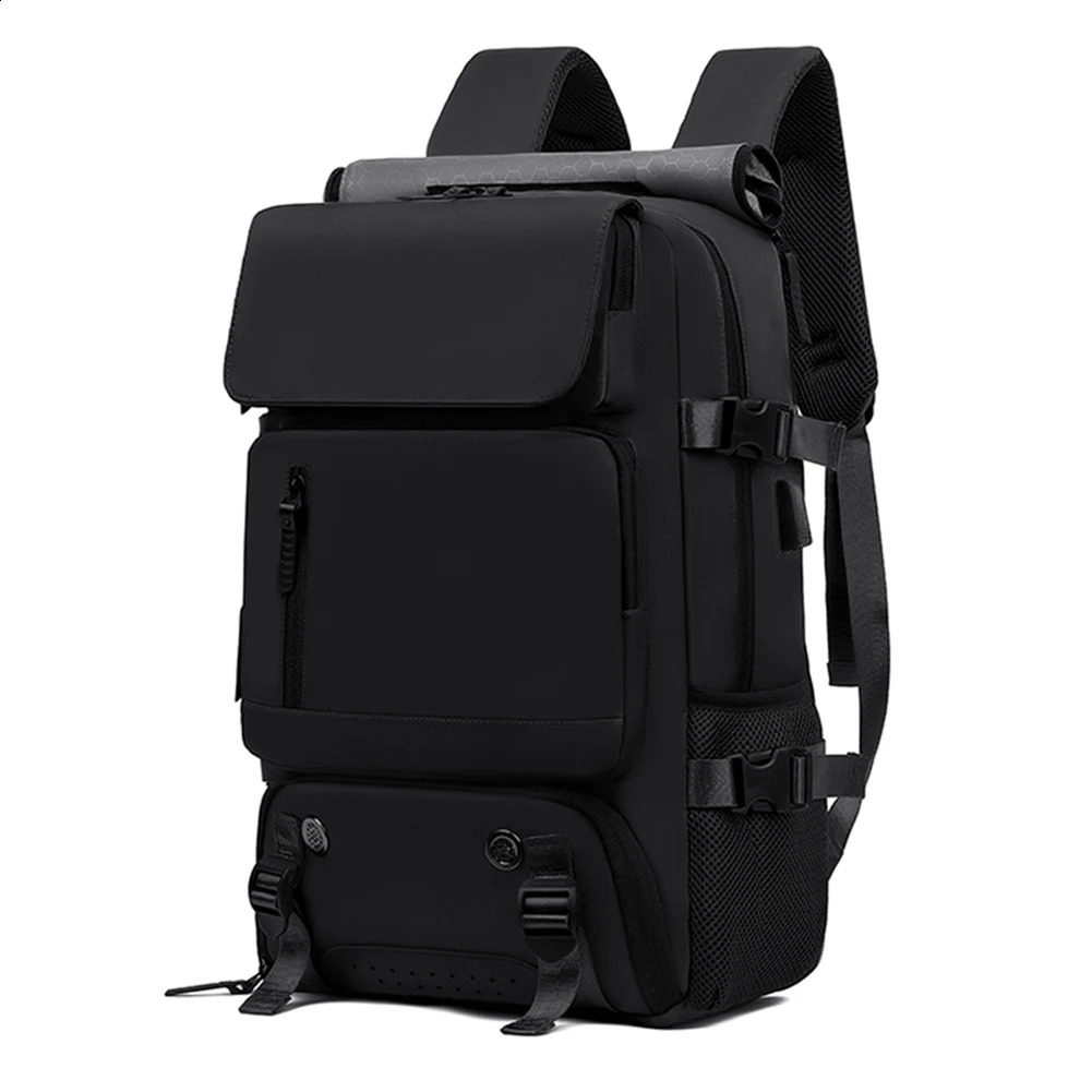Travel backpack travel luggage with large capacity and expandable multiple pockets bag shoe storage 240813