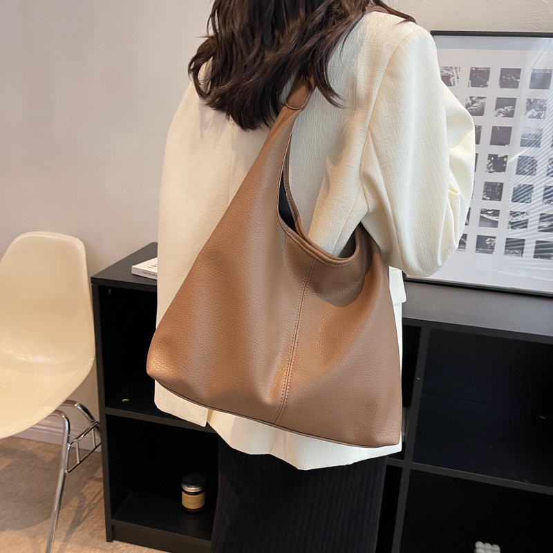 Chic Leather Single-Shoulder Bag Set for Women - hot Spacious Tote Handbag